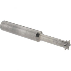 Accupro - 5/16° 5/16" Cut Diam, 0.072" Cut Width, 5/16" Shank, Solid Carbide Double-Angle Cutter - Exact Tool & Supply