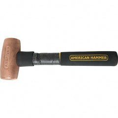 American Hammer - 3 Lb Copper Nonsparking Hammer - Exact Tool & Supply