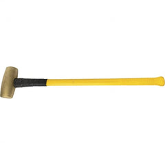 American Hammer - 10 Lb Brass Nonsparking Hammer - Exact Tool & Supply