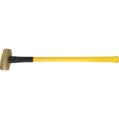 American Hammer - 14 Lb Brass Nonsparking Hammer - Exact Tool & Supply