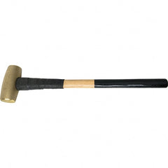 American Hammer - 10 Lb Brass Nonsparking Hammer - Exact Tool & Supply