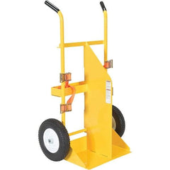 Vestil - 500 Lb Capacity 57" OAH Torch Cart - Dual Grip Handle, Steel, Foam Filled Wheels - Exact Tool & Supply