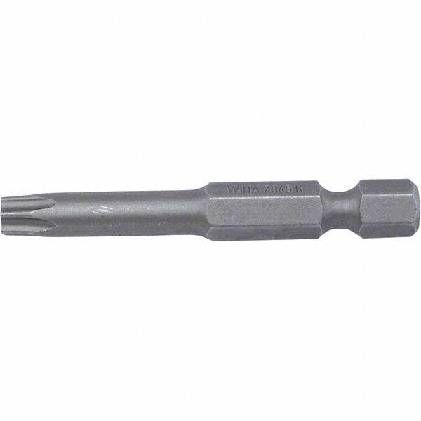 Wiha - T20 Power Bit - 1/4" Drive, 2" OAL - Exact Tool & Supply