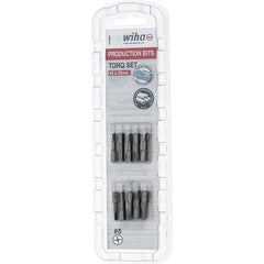 Wiha - 1/4" Drive, #5 Torq-Set Screwdriver Bit - 1" OAL - Exact Tool & Supply