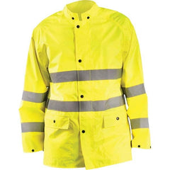 OccuNomix - Size S Hi-Viz Yellow Waterproof Jacket - Exact Tool & Supply