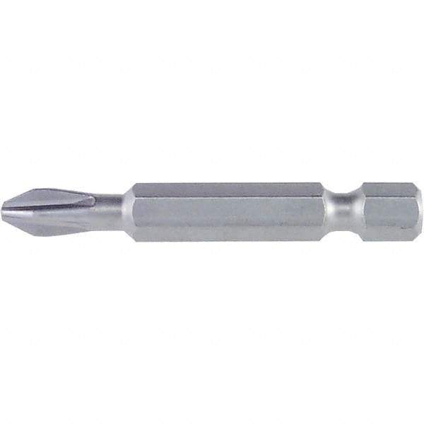 Wiha - #2 Power Bit - 1/4" Drive, 2" OAL - Exact Tool & Supply