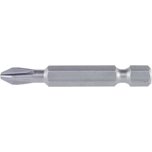 Wiha - #3 Power Bit - 1/4" Drive, 2" OAL - Exact Tool & Supply