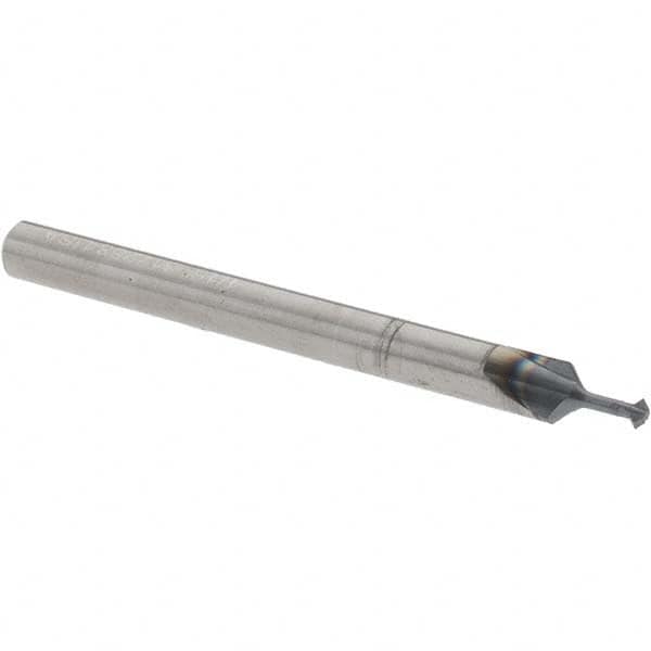 Accupro - 1/16° 1/16" Cut Diam, 0.031" Cut Width, 1/8" Shank, Solid Carbide Double-Angle Cutter - Exact Tool & Supply