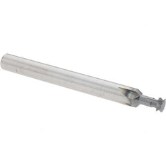 Accupro - 3/16° 3/16" Cut Diam, 0.055" Cut Width, 3/16" Shank, Solid Carbide Double-Angle Cutter - Exact Tool & Supply