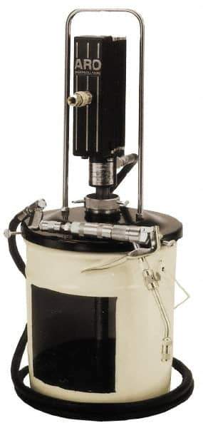ARO/Ingersoll-Rand - Grease Lubrication 2 Lb/min Flow Carbon Steel Air-Operated Pump - For 120 Lb Container - Exact Tool & Supply