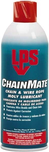 LPS - 16 oz Aerosol Extreme Temperature Chain & Cable Lubricant - Gray/Black, 0 to 300°F - Exact Tool & Supply