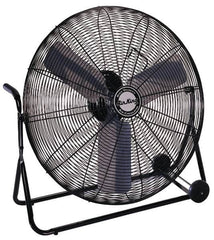 Air King - 30" Blade, 1/4 hp, 3,450, 6,000 & 7,650 CFM, Low Floor Stand Industrial Circulation Fan - Exact Tool & Supply