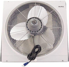 Air King - 20" Blade, 3,560 Max CFM, Window Fan - 1.8/3.2 Amps, 110 Volts, 3 Speed - Exact Tool & Supply