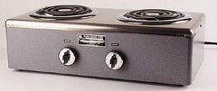 WAAGE - 20" Long x 10 Wide x 7" High, 115 Volt Hot Plate - 2 Burner, 1600 Watt, 14 Amps - Exact Tool & Supply