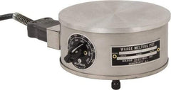 WAAGE - 4" High, 115 Volt Hot Plate - 150 to 550°F, 1 Burner, 600 Watt, 6" Diam, 6 Amps - Exact Tool & Supply