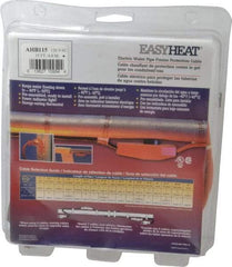 EasyHeat - 15' Long, Preassembled, Fixed Length, Fixed Wattage, Protection Heat Cable - 120 Input Volts, 105 Watts - Exact Tool & Supply
