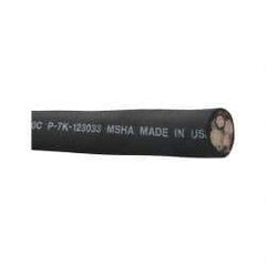 Made in USA - 250', 8/4 Gauge/Conductors, Black, Green, Red & White Indoor & Outdoor Replacement Cord - 0 Receptacles, 35 Amps, 600 Volts, UL SOOW - Exact Tool & Supply