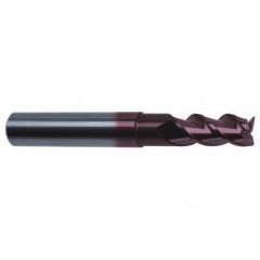 1/2" Dia. - 3" OAL - 45° Helix Firex Carbide End Mill - 3 FL - Exact Tool & Supply