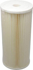 Pentair - 4-1/2" OD, 5µ, Cellulose Polyester Pleated Cartridge Filter - 9-3/4" Long, Reduces Sediments - Exact Tool & Supply