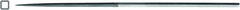 5-1/2" Escapement File, 65mm Square, Cut 8 - Exact Tool & Supply