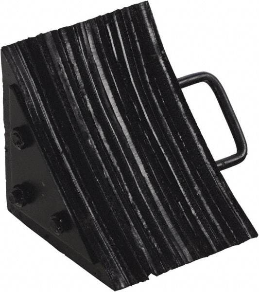 Vestil - 7-1/2" Wide x 8" High x 8" Deep, Rubber Wheel Chock - Exact Tool & Supply