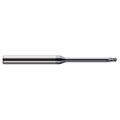 Harvey Tool - 3/16" Diam, 9/32" LOC, 3 Flute Solid Carbide Ball End Mill - Exact Tool & Supply