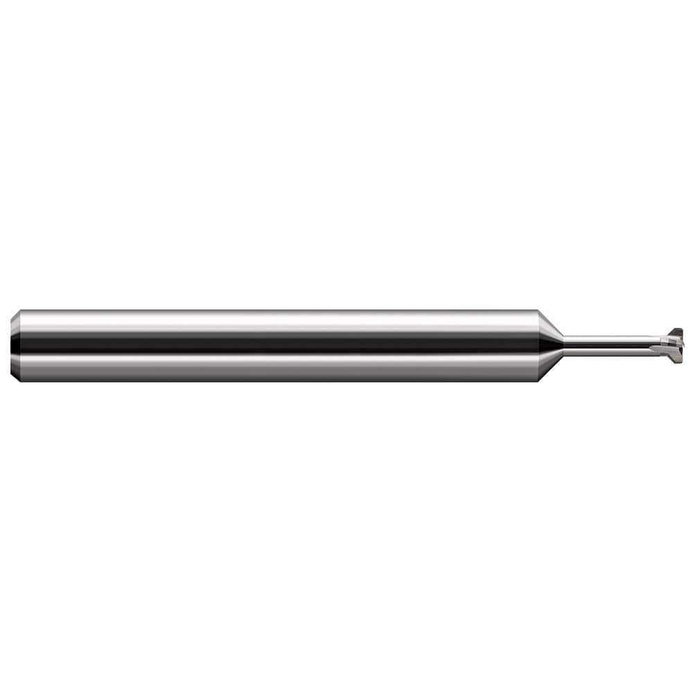 Harvey Tool - Thread Relief Cutters; Material: Solid Carbide ; Cutting Diameter (Inch): 0.075 ; Shank Diameter (Inch): 1/8 ; Flat Width (Decimal Inch): 0.0156 ; Overall Length (Inch): 1-1/2 - Exact Tool & Supply
