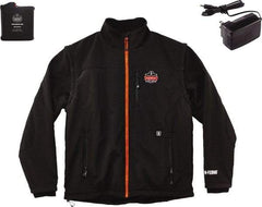 Ergodyne - Size 2XL Heated & Cold Weather Jacket - Black, Polyester, Zipper Closure, 46 to 50" Chest - Exact Tool & Supply