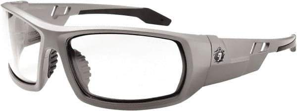 Ergodyne - Clear Lenses, Framed Safety Glasses - Uncoated Lenses, Size Universal, Wrap Around - Exact Tool & Supply