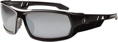 Ergodyne - Silver Lenses, Framed Safety Glasses - Uncoated Lenses, Size Universal, Wrap Around - Exact Tool & Supply