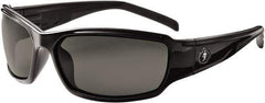 Ergodyne - Smoke Lenses, Framed Safety Glasses - Uncoated Lenses, Size Universal, Wrap Around - Exact Tool & Supply