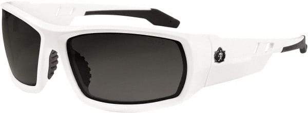 Ergodyne - Smoke Lenses, Framed Safety Glasses - Uncoated Lenses, Size Universal, Wrap Around - Exact Tool & Supply