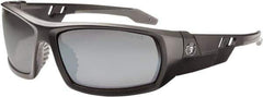 Ergodyne - Silver Lenses, Framed Safety Glasses - Uncoated Lenses, Size Universal, Wrap Around - Exact Tool & Supply
