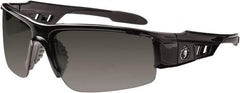 Ergodyne - Smoke Lenses, Framed Safety Glasses - Uncoated Lenses, Size Universal, Wrap Around - Exact Tool & Supply