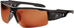 Ergodyne - Copper Lenses, Framed Polarized Glasses - Uncoated Lenses, Size Universal, Wrap Around - Exact Tool & Supply