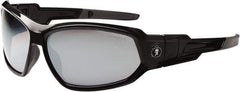 Ergodyne - Silver Lenses, Framed Safety Glasses - Uncoated Lenses, Size Universal, Wrap Around - Exact Tool & Supply