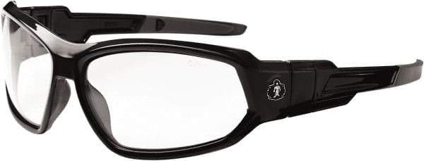 Ergodyne - Clear Lenses, Framed Safety Glasses - Uncoated Lenses, Size Universal, Wrap Around - Exact Tool & Supply