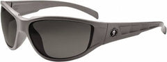 Ergodyne - Smoke Lenses, Framed Safety Glasses - Uncoated Lenses, Size Universal, Wrap Around - Exact Tool & Supply