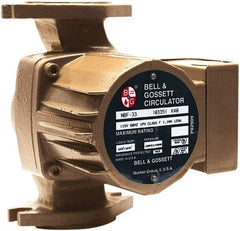 Bell & Gossett - 0.068 hp, 1 Phase, Bronze Housing, Noryl Impeller, Inline Circulator Pump - 115/230V Volt, 60 Hz Hz, 125 Max psi, 120V Motor - Exact Tool & Supply