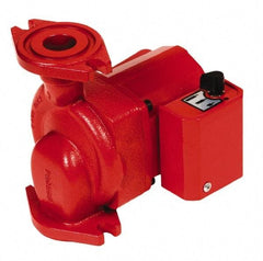 Bell & Gossett - .17 hp, 1 Phase, Cast Iron Housing, Noryl Impeller, Inline Circulator Pump - 115/230V Volt, 60 Hz Hz, 125 Max psi, 120V Motor - Exact Tool & Supply