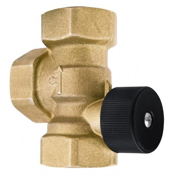 Bell & Gossett - 1" Pipe, Brass Manually Operated Plumbing Valve - Buna Seal, FNPT - Exact Tool & Supply