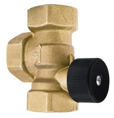 Bell & Gossett - 1" Pipe, Brass Manually Operated Plumbing Valve - Buna Seal, FNPT - Exact Tool & Supply