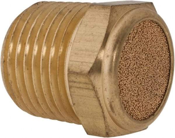 ARO/Ingersoll-Rand - 1/2 Male NPT, 7/8" Hex, 7/8" OAL, Breather Vent - 250 Max psi - Exact Tool & Supply
