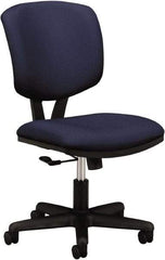 Hon - 40" High Task Chair - 25" Wide x 25-3/4" Deep, 100% Polyester Seat, Navy - Exact Tool & Supply