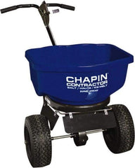 Chapin - 80 Lb Powder Coated Steel Walk Behind Broadcast Landscape Spreader - 14" Pneumatic Wheels - Exact Tool & Supply