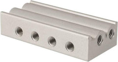 ARO/Ingersoll-Rand - M5 3 Station Solenoid Valve Manifold - Use with 3-Way Sierra TN Series 10mm Miniature Manifold Valves - Exact Tool & Supply