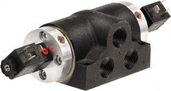 ARO/Ingersoll-Rand - 1/2" Inlet x 1/2" Outlet, Solenoid Actuator, Solenoid Return, 3 Position, Body Ported Solenoid Air Valve - 90 CFM, 24 VDC Input, 2.57 CV, 4 Way, 150 psi, 180° Max Temp, -10° Min Temp - Exact Tool & Supply