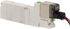 ARO/Ingersoll-Rand - Solenoid Actuator, Spring Return, 3 Position, Body Ported Solenoid Air Valve - 12 VDC Input, 0.2 CV, 4 Way, 100 psi, 122° Max Temp, 44° Min Temp - Exact Tool & Supply