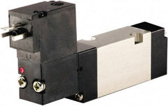 ARO/Ingersoll-Rand - Solenoid Actuator, Spring Return, 2 Position, Body Ported Solenoid Air Valve - 120 VAC Input, 1/4 CV, 4 Way, 115 psi, 122° Max Temp - Exact Tool & Supply