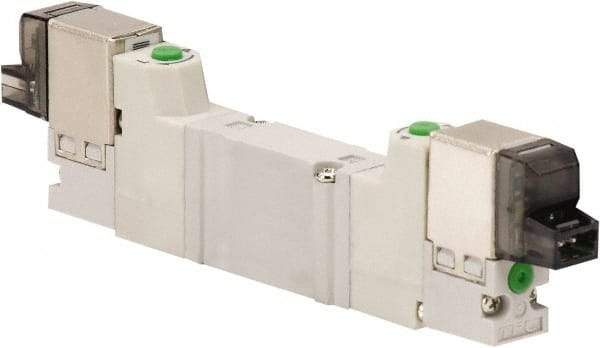 ARO/Ingersoll-Rand - Solenoid Actuator, Solenoid Return, 2 Position, Body Ported Solenoid Air Valve - 24 VDC Input, 0.2 CV, 4 Way, 100 psi, 122° Max Temp, 44° Min Temp - Exact Tool & Supply